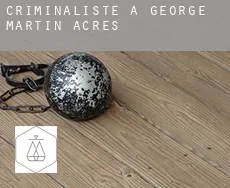 Criminaliste à George Martin Acres