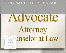 Criminaliste à Paran