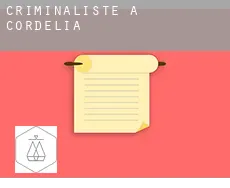 Criminaliste à Cordelia